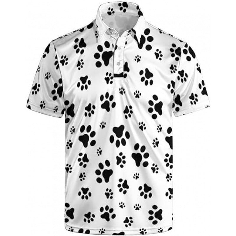 Men's Quick-Dry Polo Shirt with 3D Print