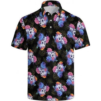 Men's Quick-Dry Polo Shirt with 3D Print