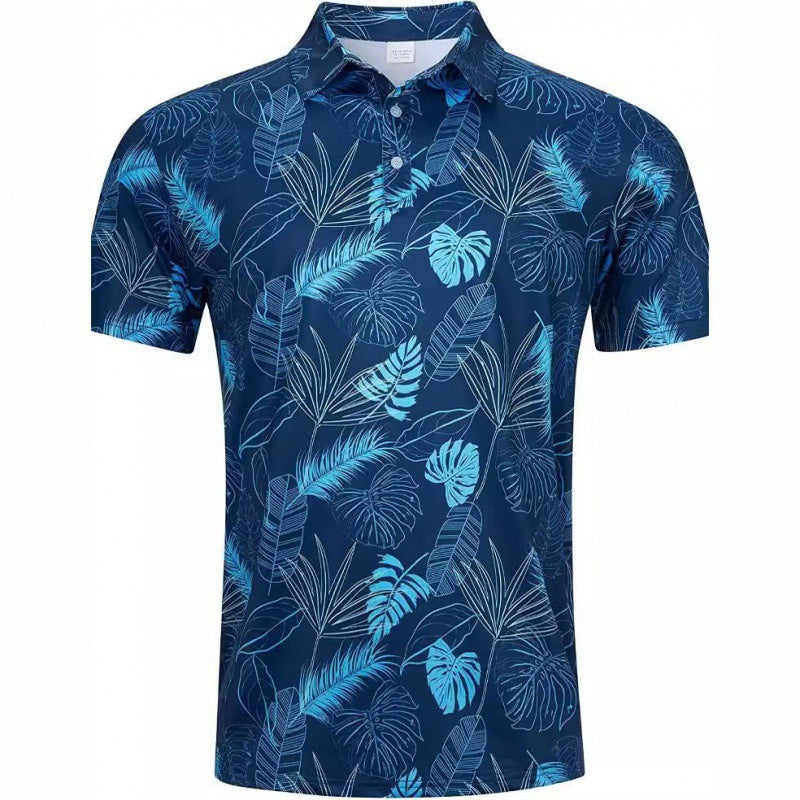 Men's Quick-Dry Polo Shirt with 3D Print