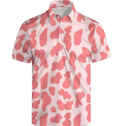 Men's Quick-Dry Polo Shirt with 3D Print