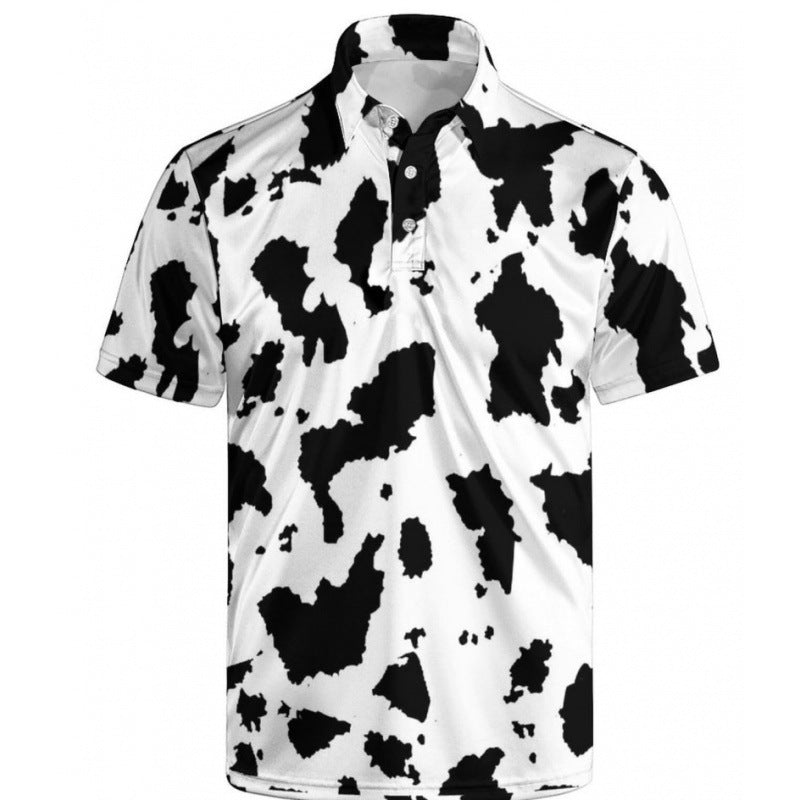 Men's Quick-Dry Polo Shirt with 3D Print