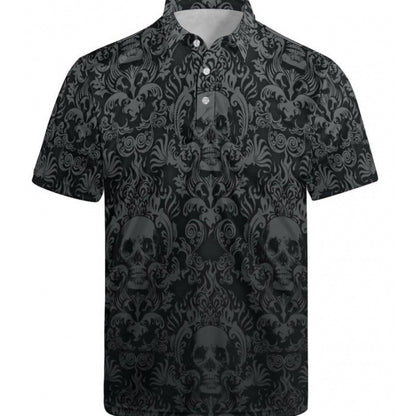 Men's Quick-Dry Polo Shirt with 3D Print