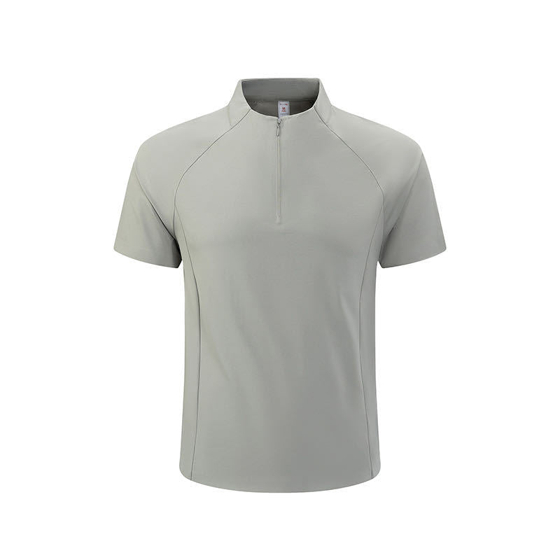 Men's Quick-Dry Zip-Up Sports Shirt