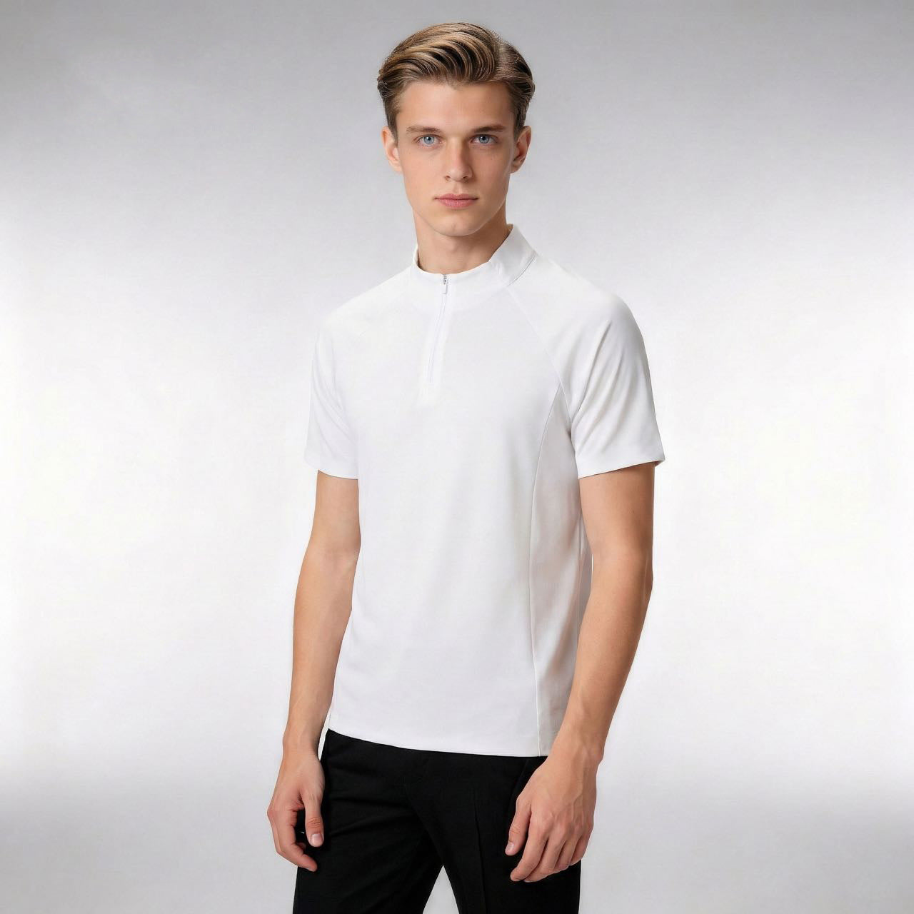 Men's Quick-Dry Zip-Up Sports Shirt