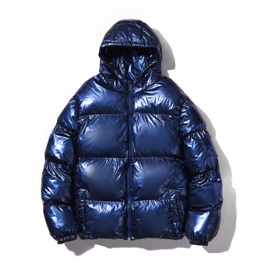 Men's Reflective Thickened Cotton Hooded Winter Jacket