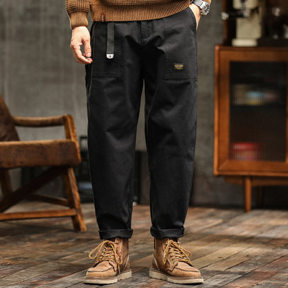 Men's retro American work pants