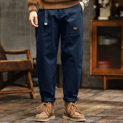 Men's retro American work pants