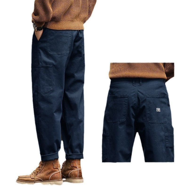 Men's retro American work pants
