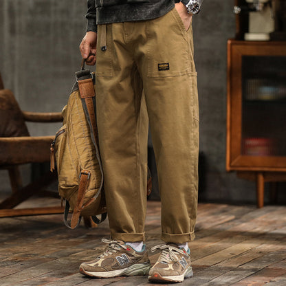 Men's retro American work pants