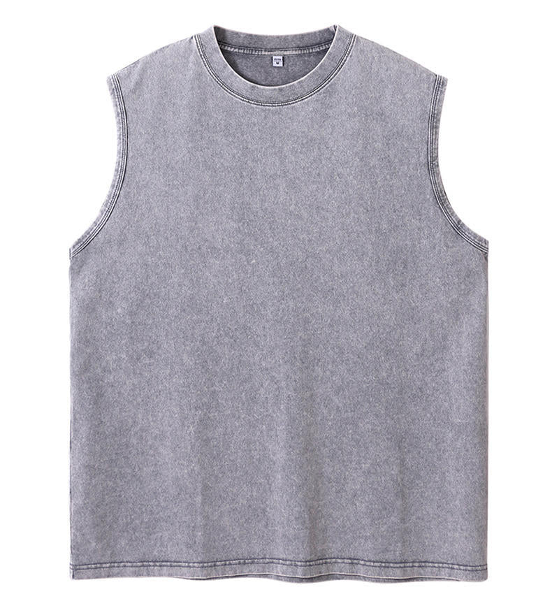 Men's Retro Cotton Sleeveless Tank Top