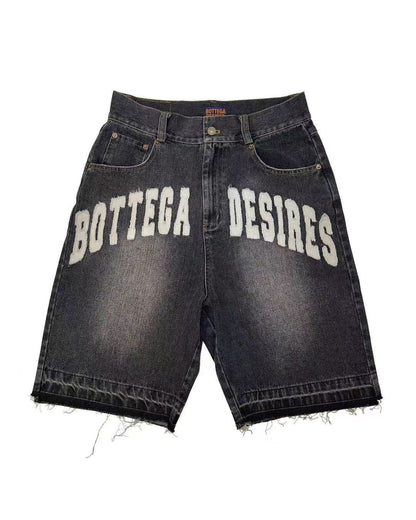 Men's Retro Denim Shorts