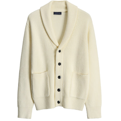 Men's Retro Slim Fit Green Collar Knitwear Cardigan
