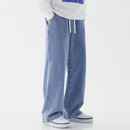 Men's Retro Straight Loose Wide Leg Jeans