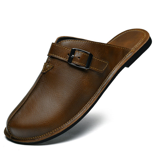 Men's Retro Versatile Flat Beach Slippers