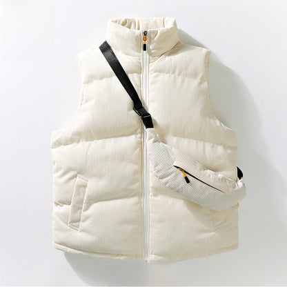 Men's Reversible Stand Collar Vest