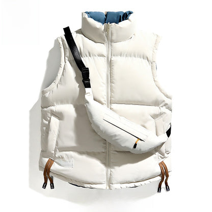 Men's Reversible Stand Collar Vest