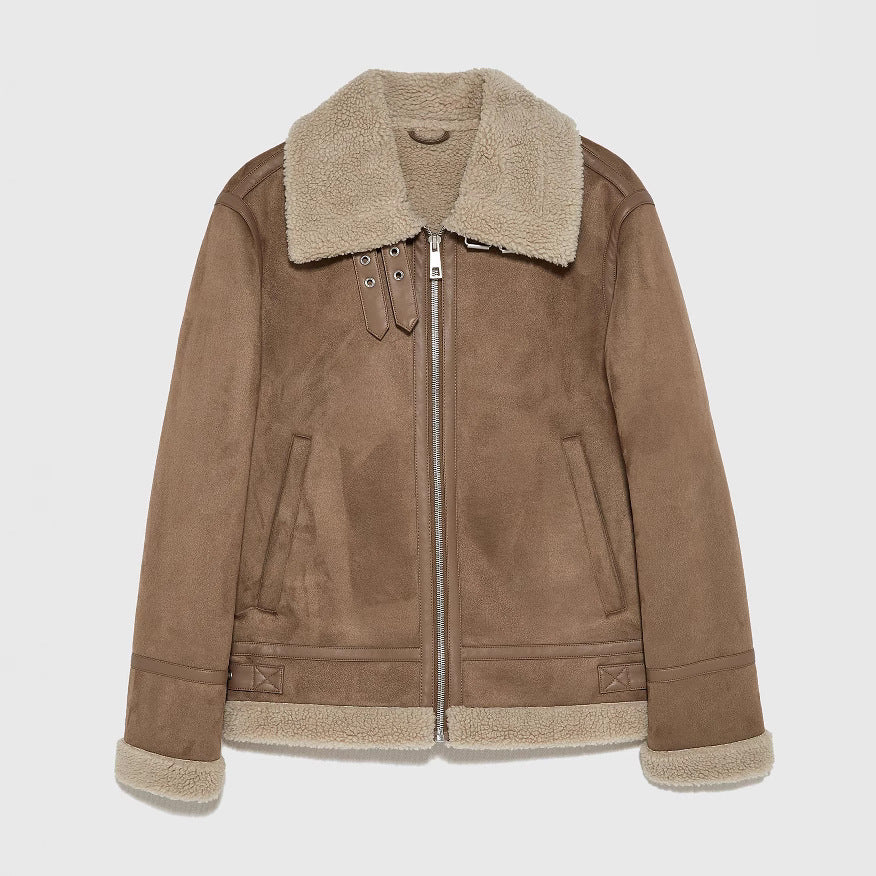 Men's Reversible Suede Trim Jacket