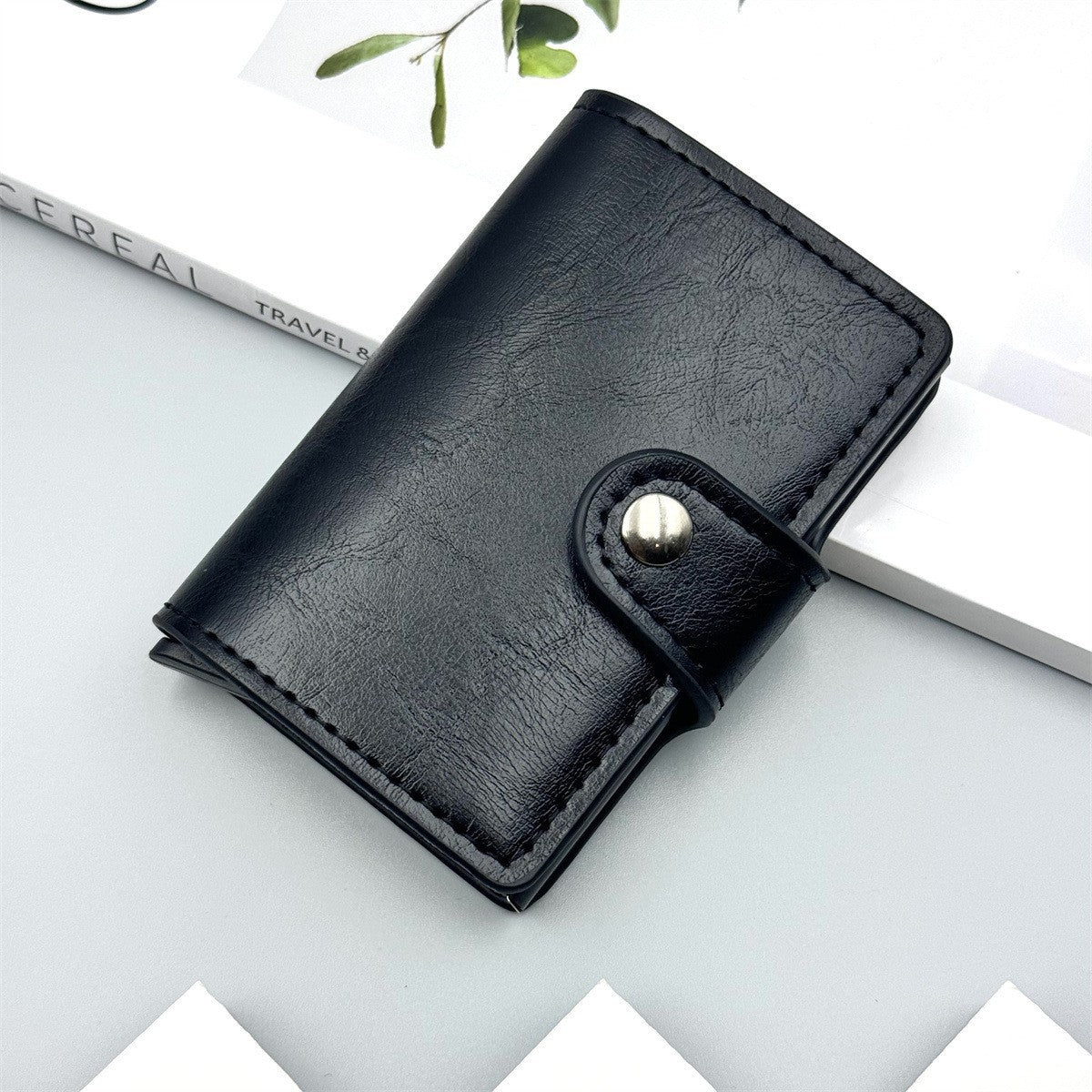 Men's RFID Blocking Carbon Fiber Aluminum Alloy Card Holder