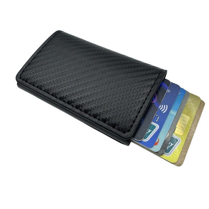 Men's RFID Blocking Carbon Fiber Aluminum Alloy Card Holder