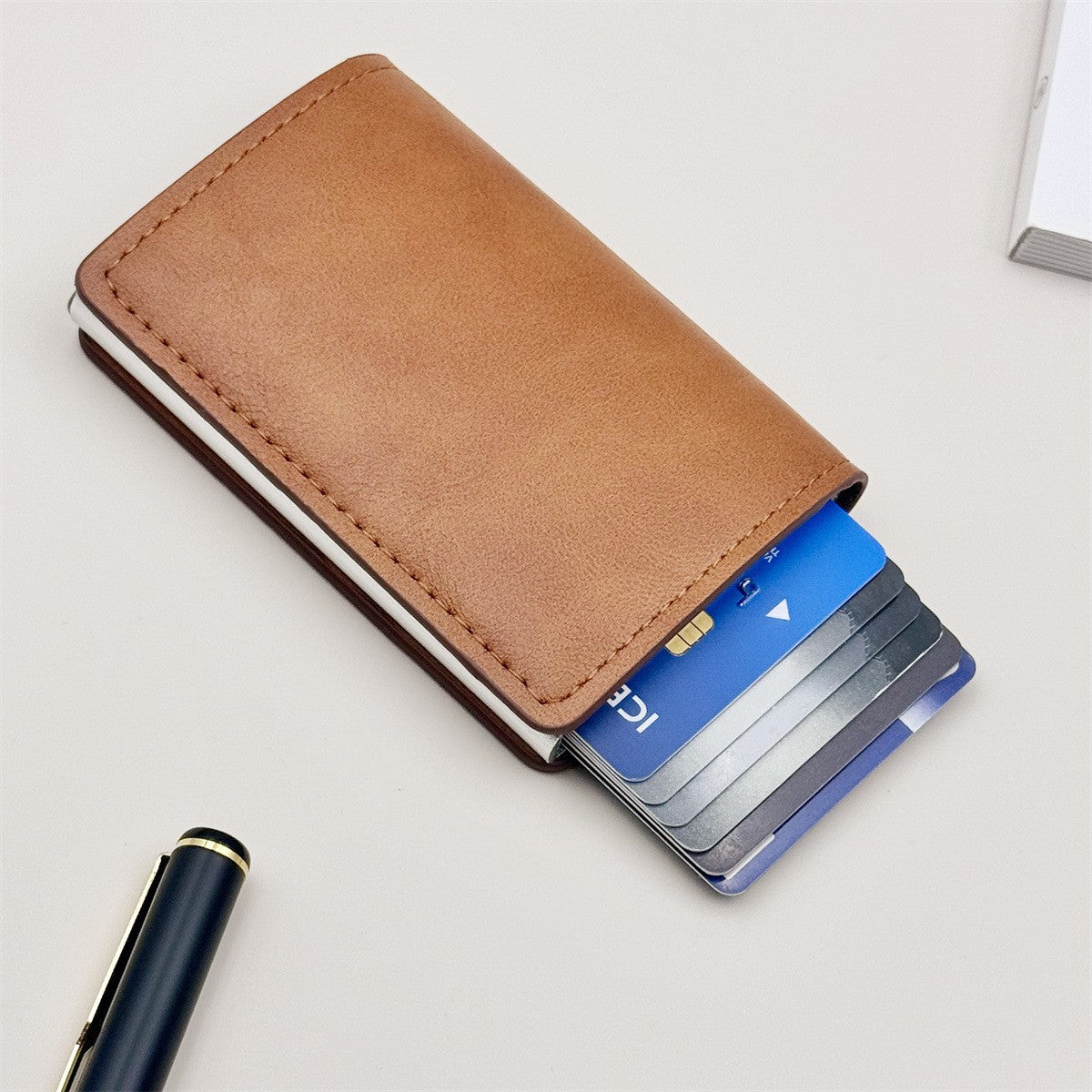 Men's RFID Blocking Carbon Fiber Aluminum Alloy Card Holder