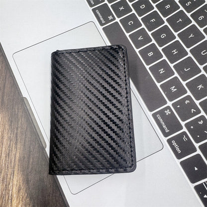 Men's RFID Blocking Carbon Fiber Aluminum Alloy Card Holder
