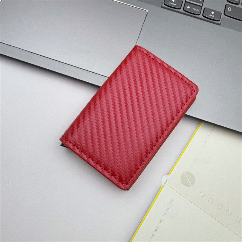 Men's RFID Blocking Carbon Fiber Aluminum Alloy Card Holder