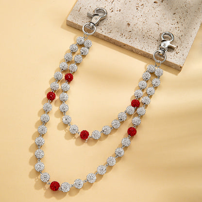 Men's Rhinestone Waist Chain