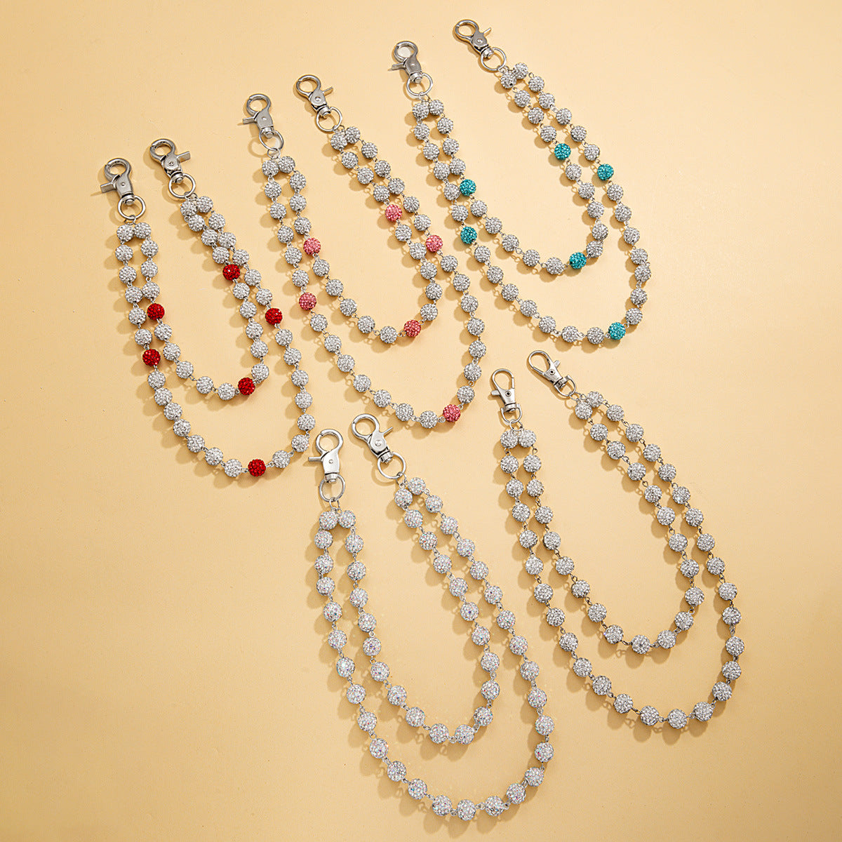 Men's Rhinestone Waist Chain