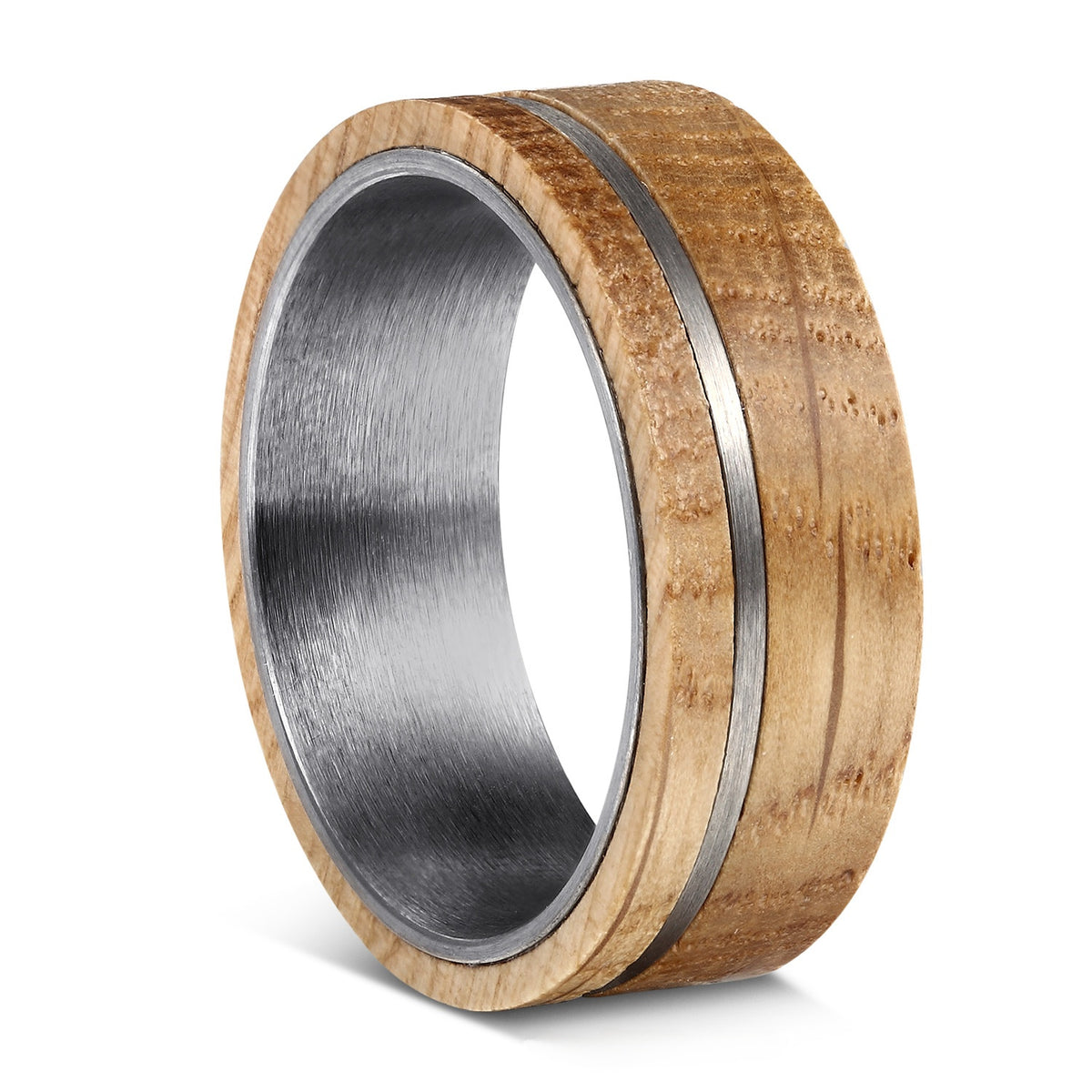 Men's ring, black band