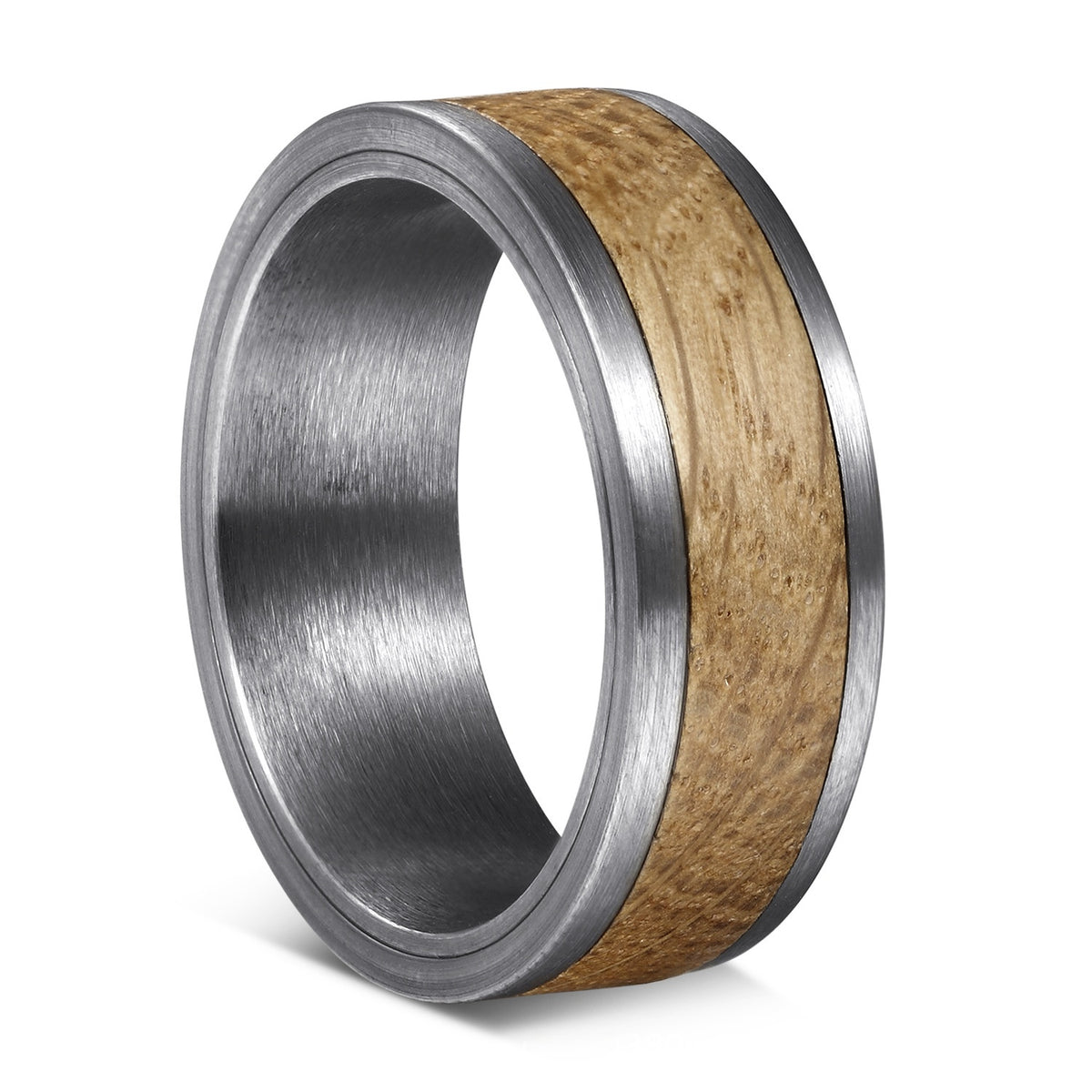 Men's ring, black band