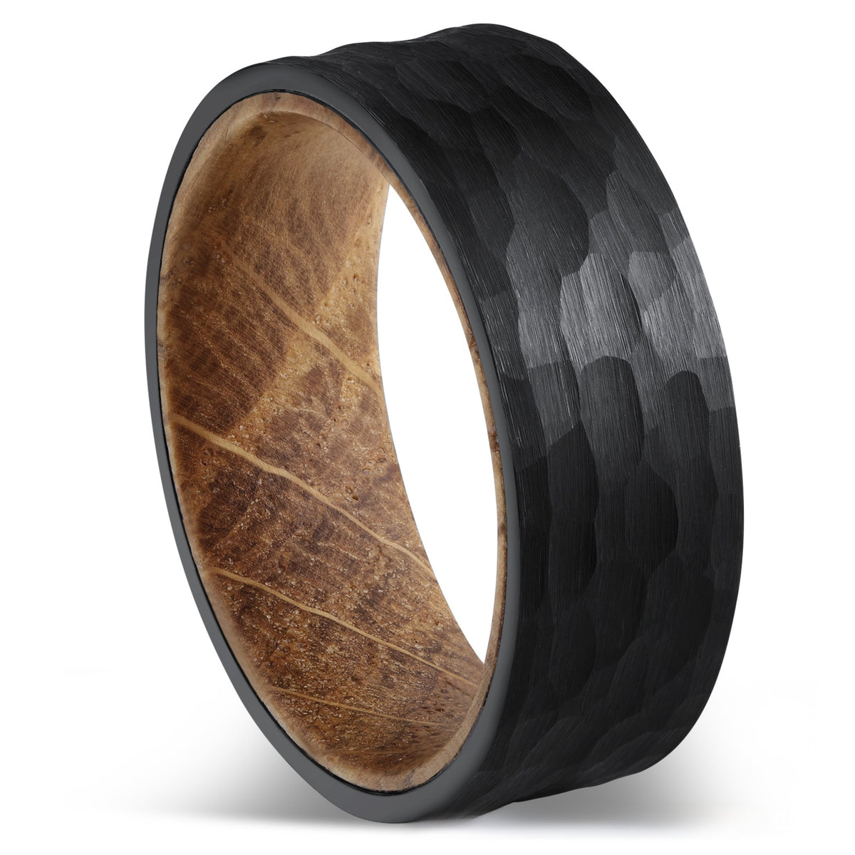 Men's ring, black band