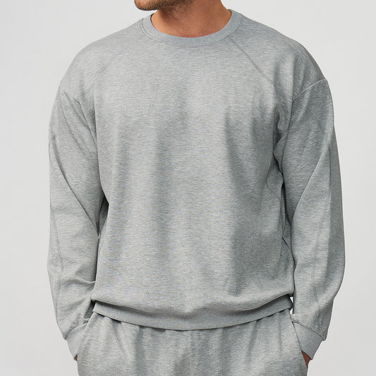 Men's round-neck sports hoodie