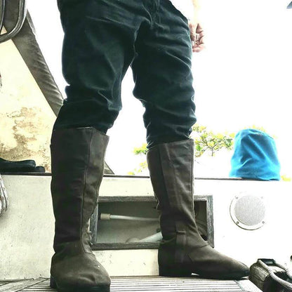 Men's Round-Toe High Boots