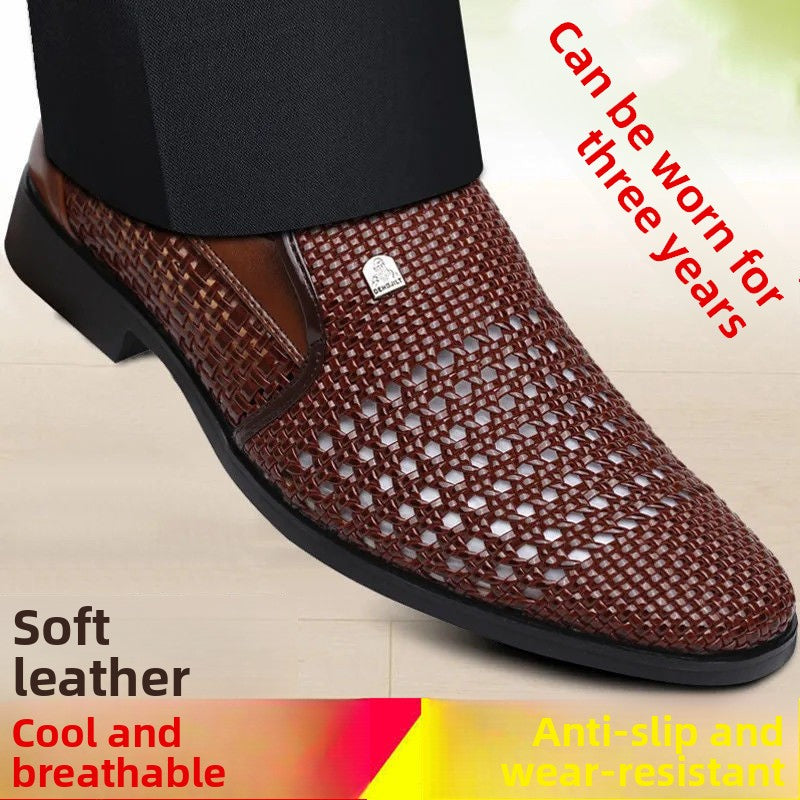 Men's sandals made of genuine leather