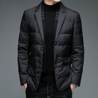 Men's Scarf Collar Down Jacket
