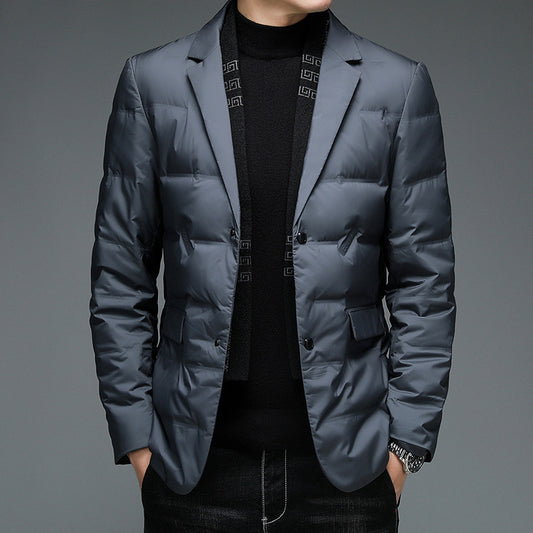 Men's Scarf Collar Down Jacket