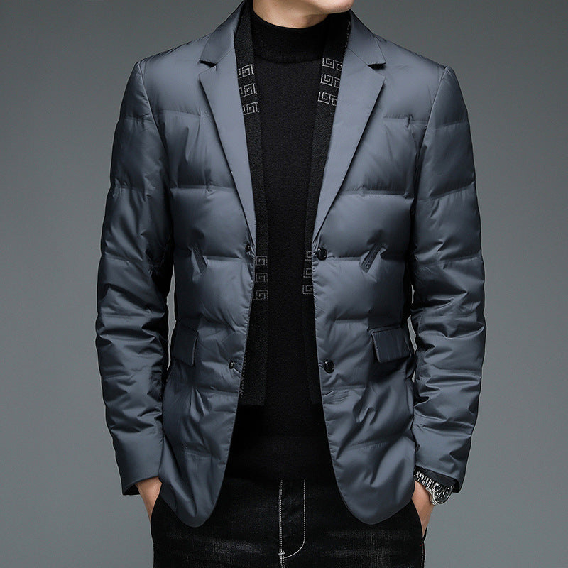 Men's Scarf Collar Down Jacket