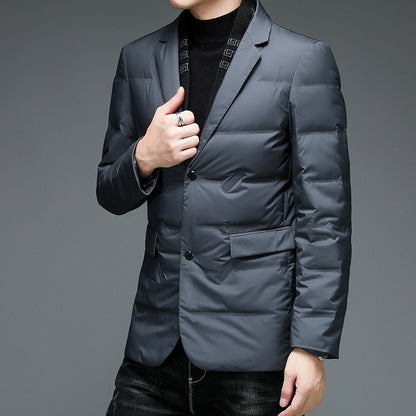 Men's Scarf Collar Down Jacket