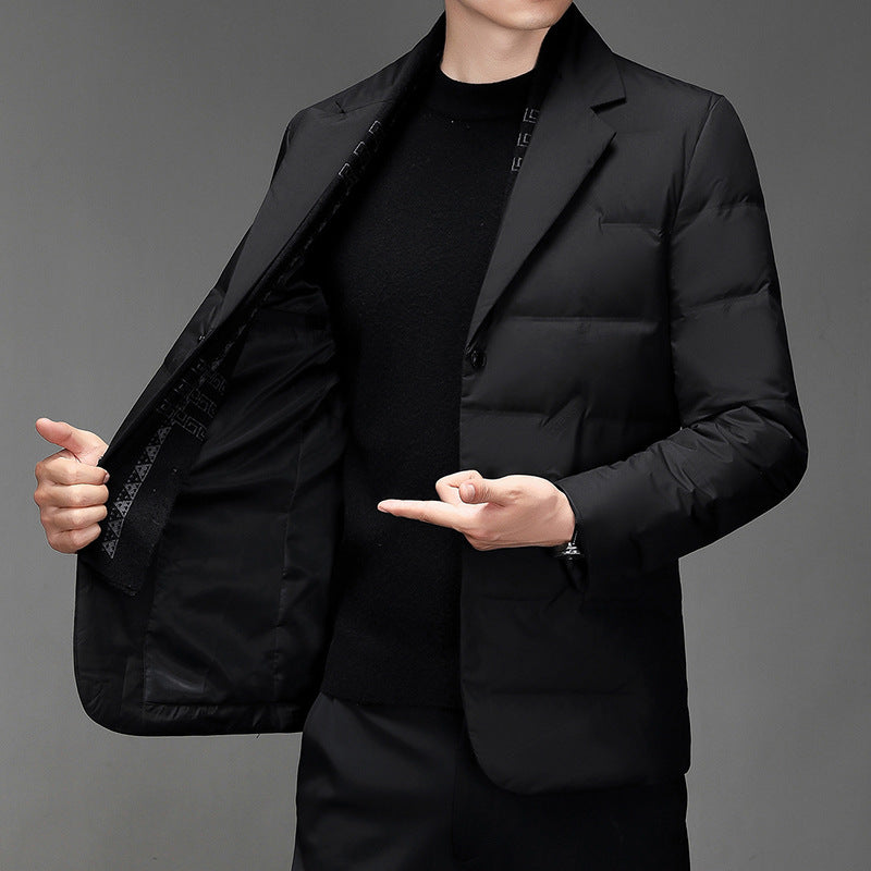 Men's Scarf Collar Down Jacket