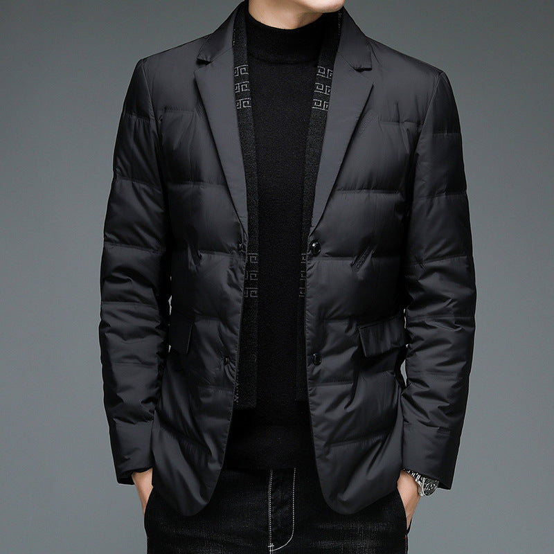 Men's Scarf Collar Down Jacket