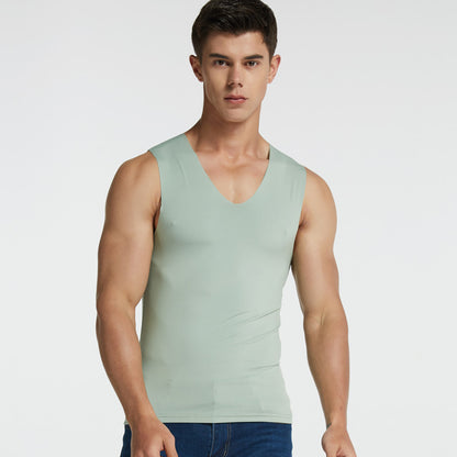 Men's Seamless Ice Silk Vest