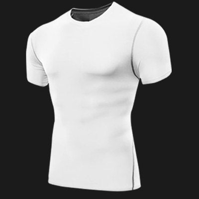 Men's Short Sleeve Compression Shirt Quick-Dry Fitness Top