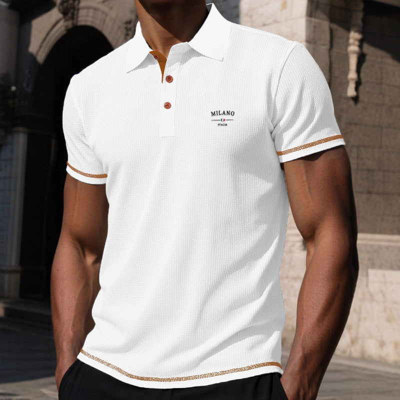 Men's Short Sleeve Letter Print T-Shirt