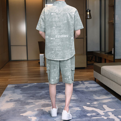 Men's Short Sleeve Shirt and Pants
