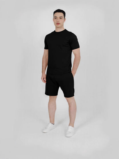 Men's Short Sleeve Sports Shorts Set