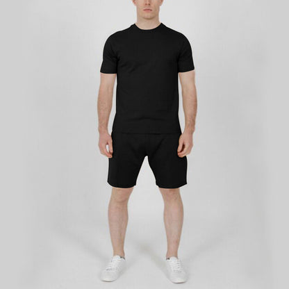 Men's Short Sleeve Sports Shorts Set