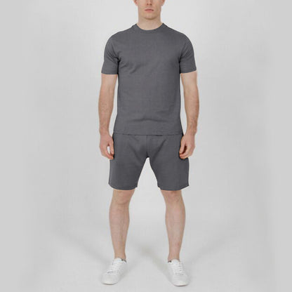 Men's Short Sleeve Sports Shorts Set