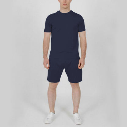 Men's Short Sleeve Sports Shorts Set