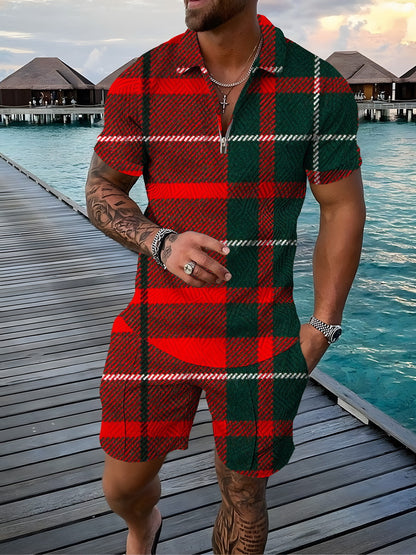 Men's Short Sleeve T-Shirt and Shorts Set