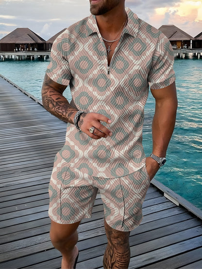 Men's Short Sleeve T-Shirt and Shorts Set